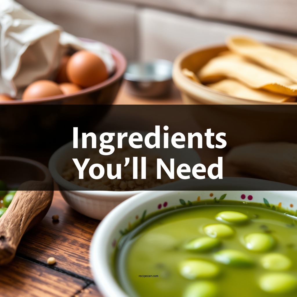 Ingredients You’ll Need - recipe for fava bean soup