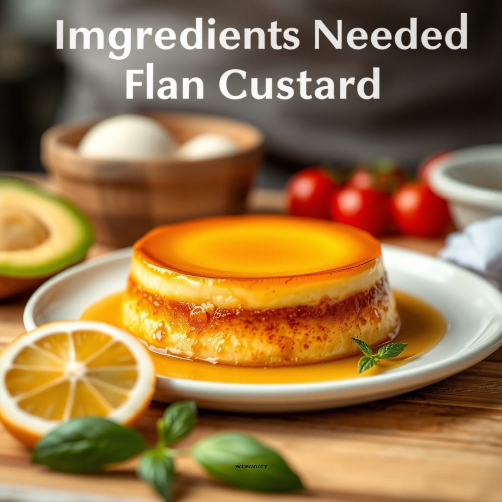 Ingredients Needed for Flan Custard - recipe for flan custard
