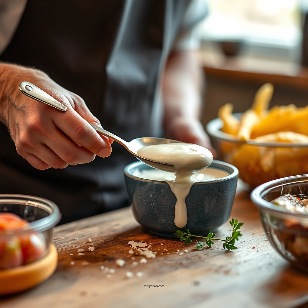 Preparing the Base - recipe for frisch's tartar sauce
