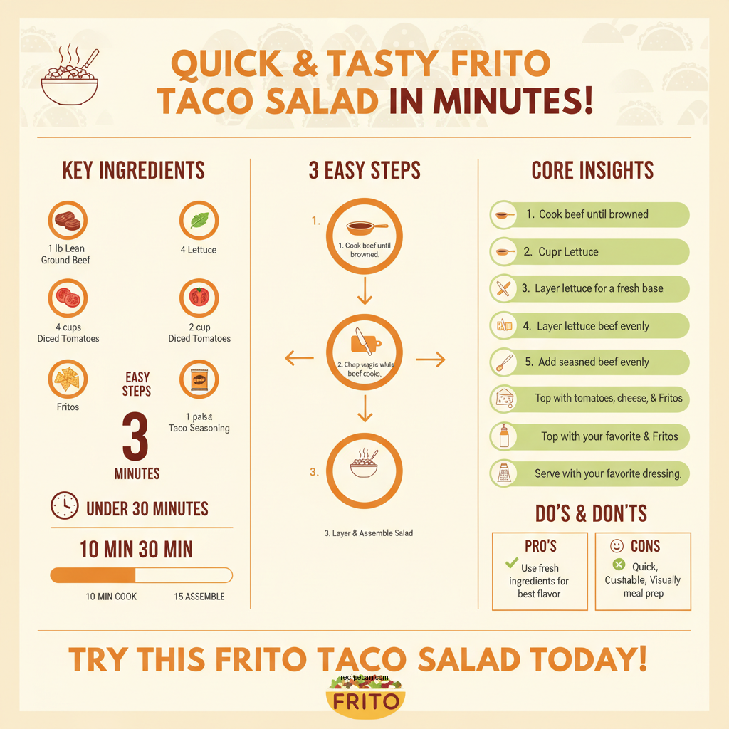 recipe for frito taco salad - Data Infographic and Statistics