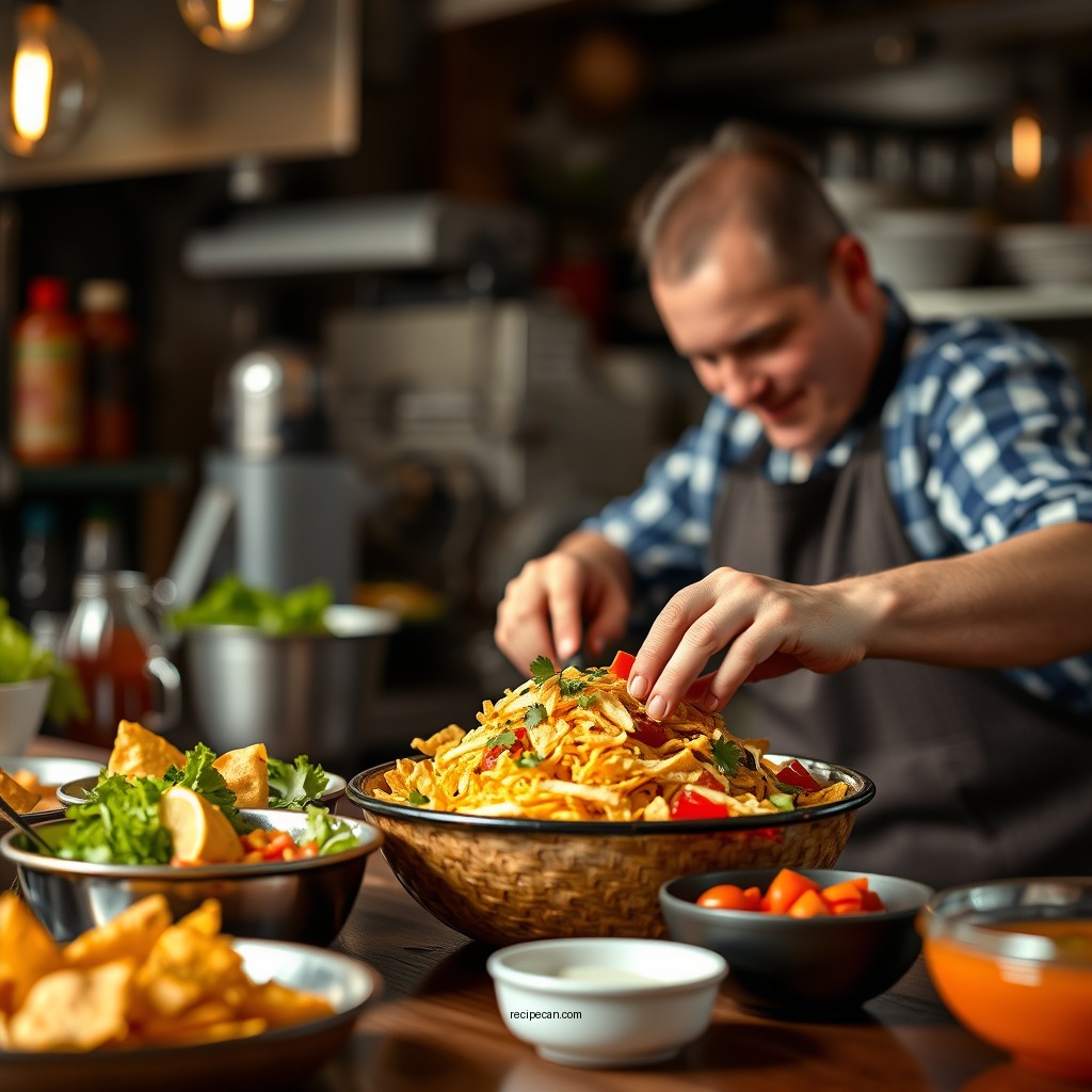 Step-by-Step Preparation - recipe for frito taco salad