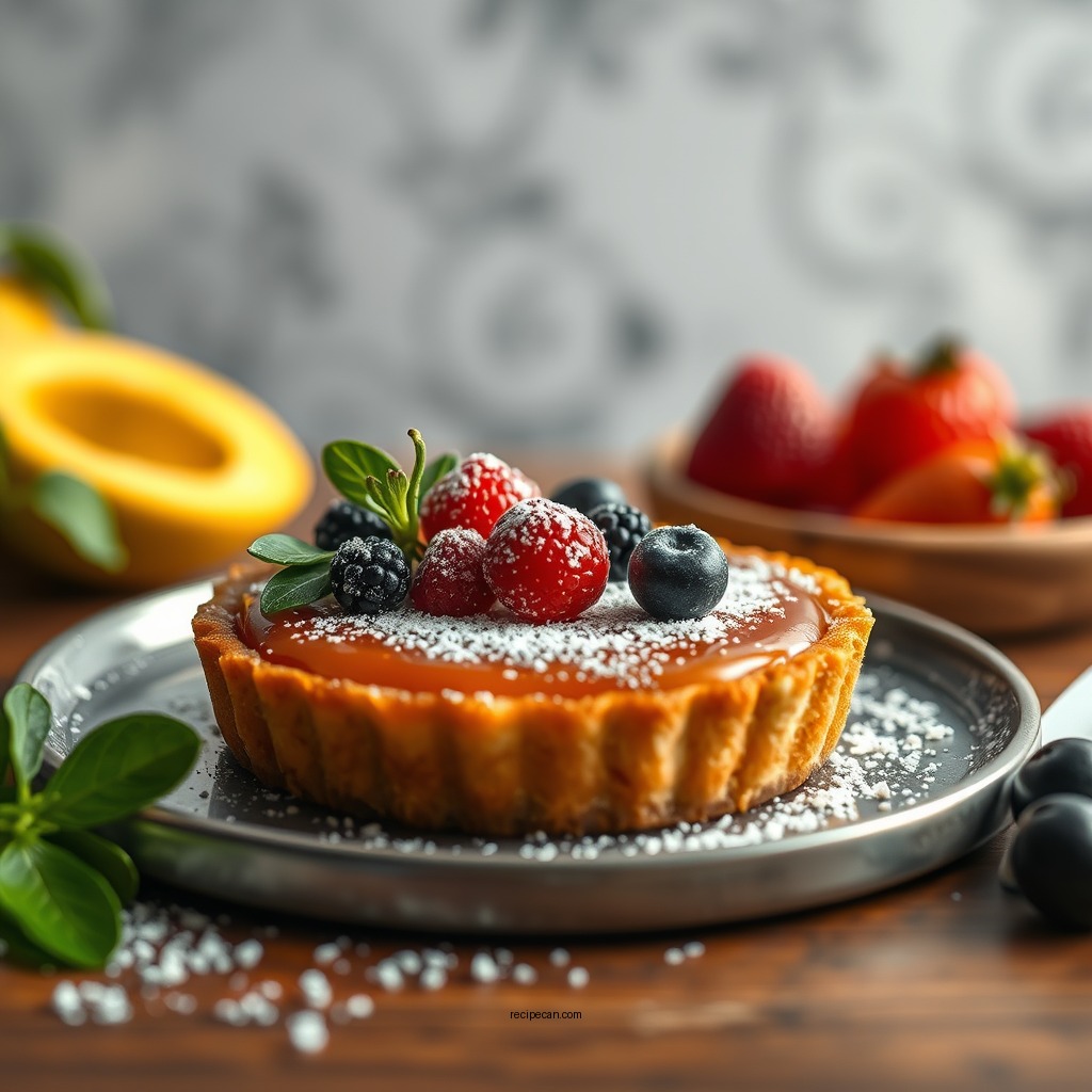 Ingredients You'll Need - recipe for fruit custard tart