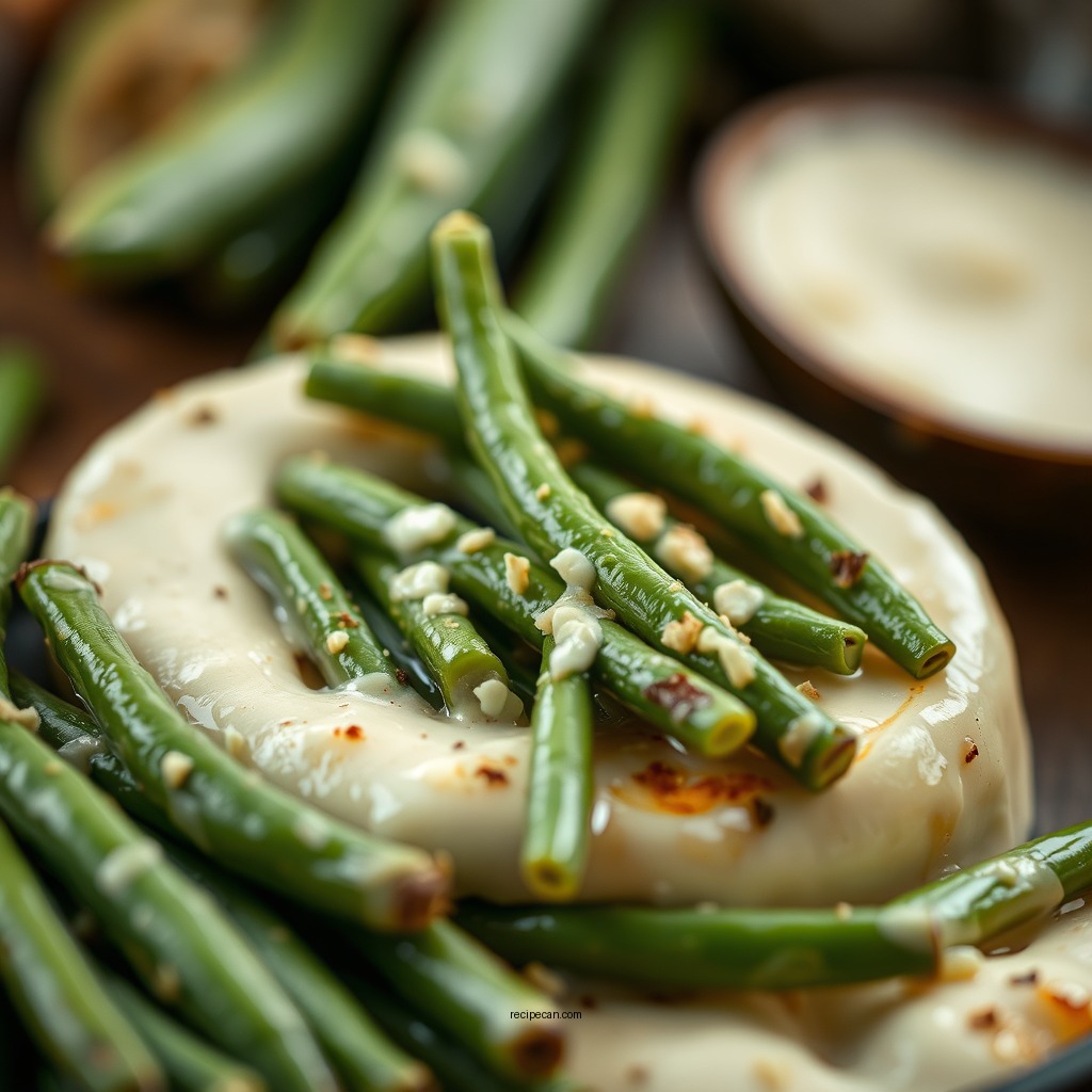 Making the Creamy Base - recipe for green bean casserole without cream of mushroom soup
