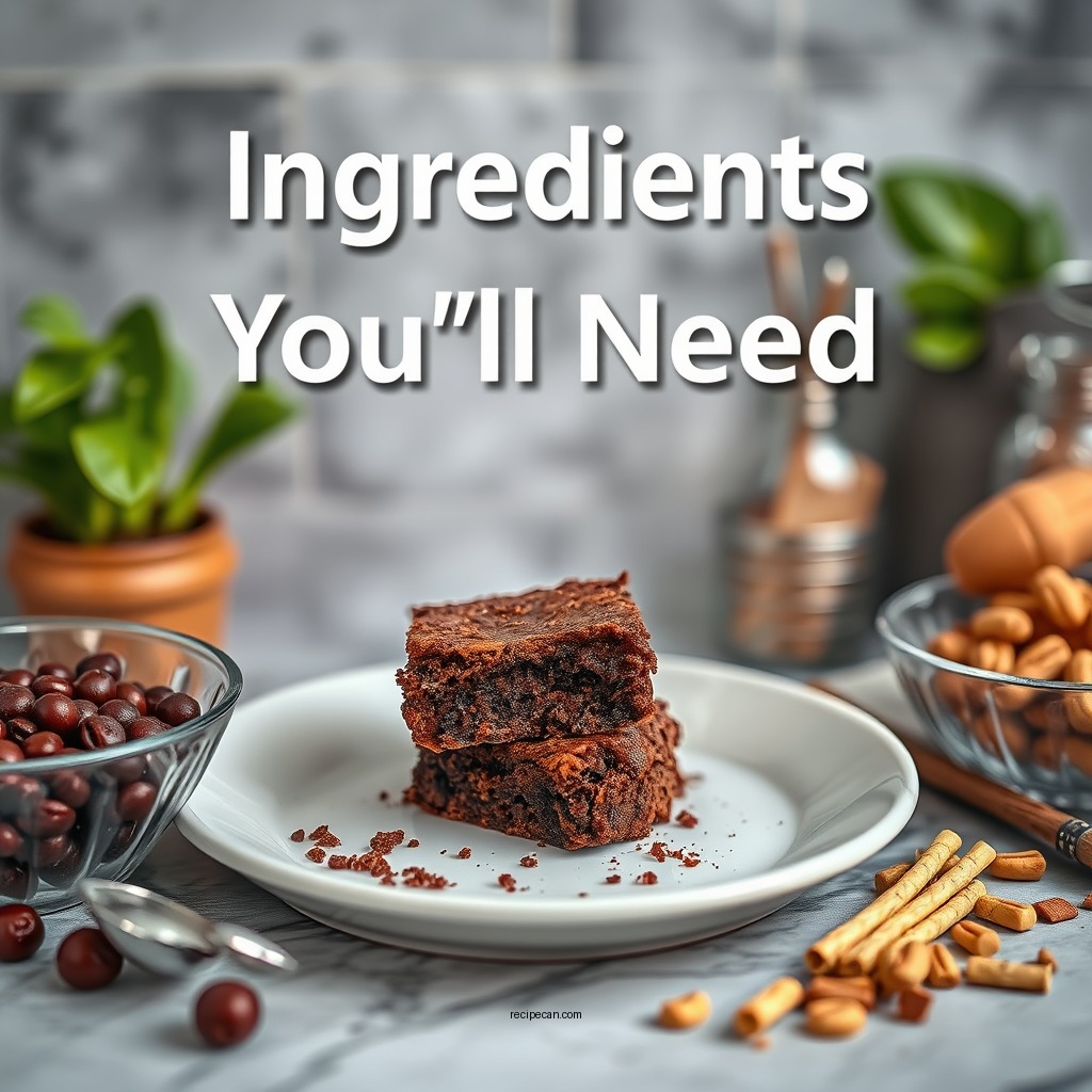Ingredients You'll Need - recipe for homemade brownies
