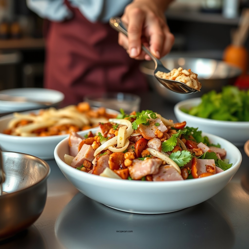 Preparation Steps - recipe for honey baked ham salad