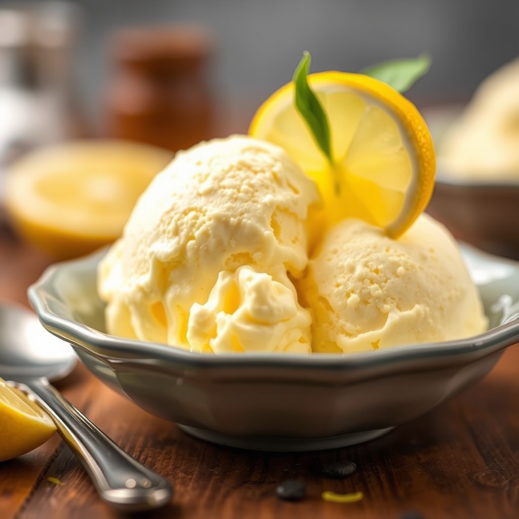 Adding Lemon Flavor - recipe for lemon custard ice cream