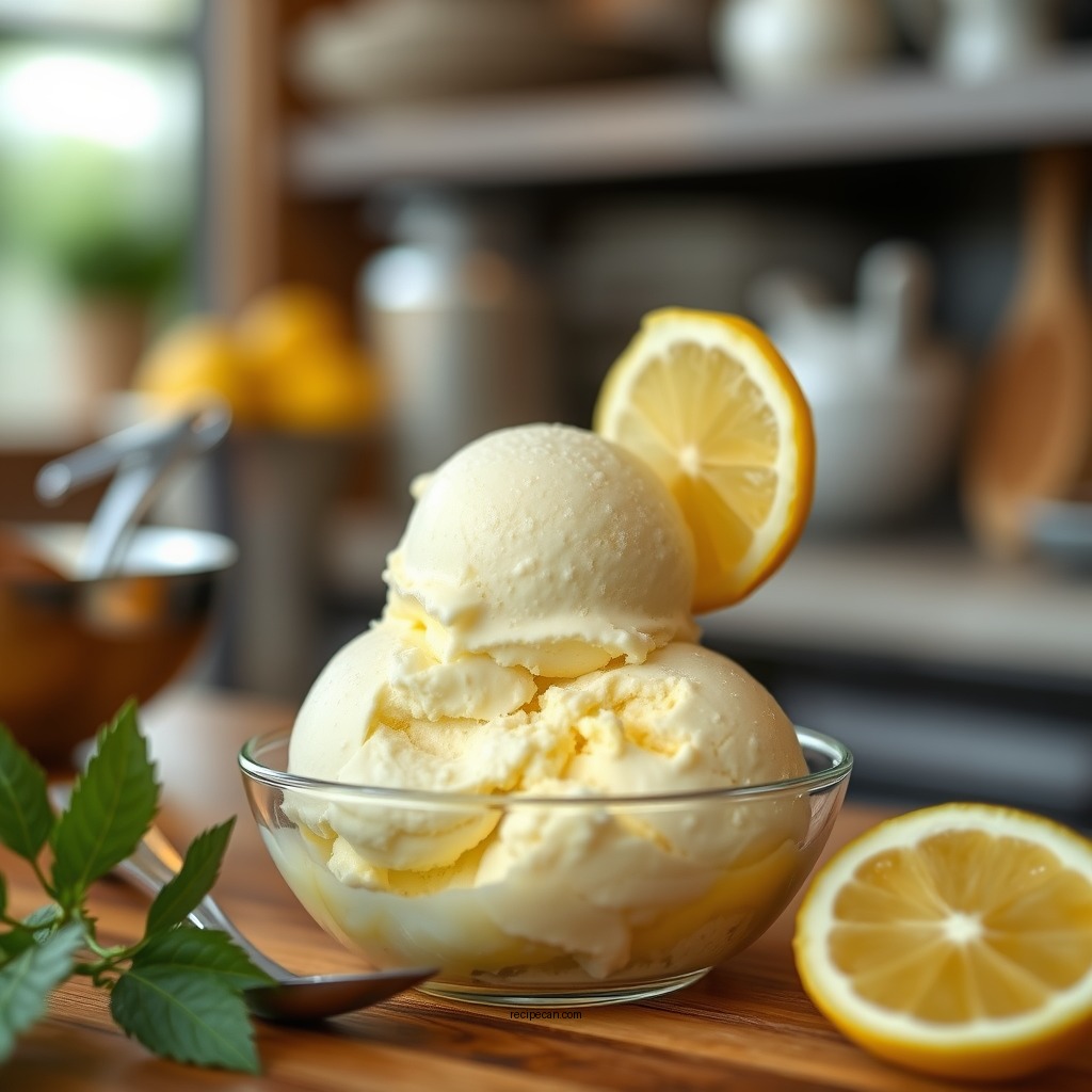 Ingredients You'll Need - recipe for lemon custard ice cream