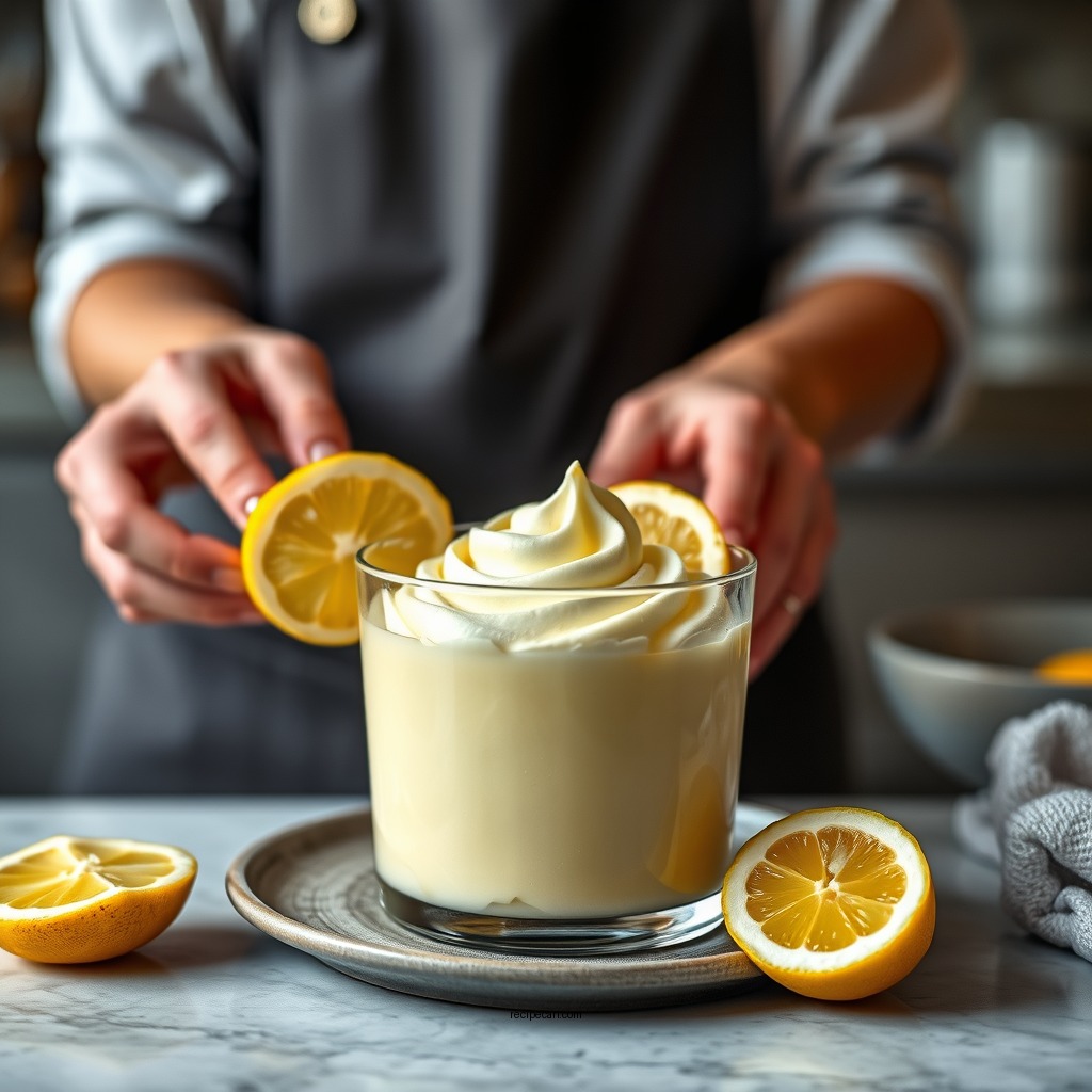 Preparation Steps - recipe for lemon mousse