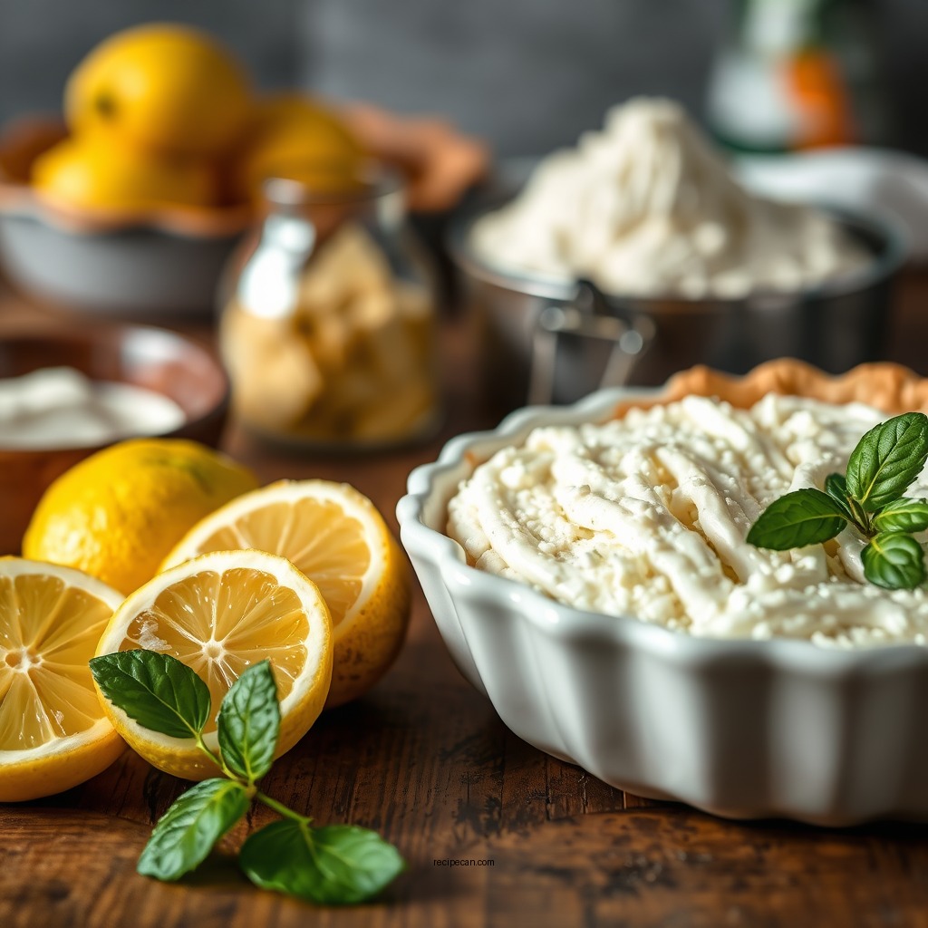 Ingredients Needed - recipe for lemon pie