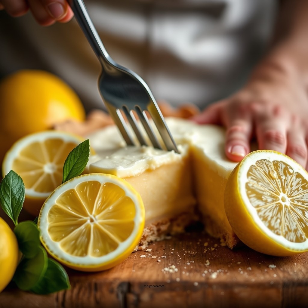 Making the Lemon Filling - recipe for lemon pie