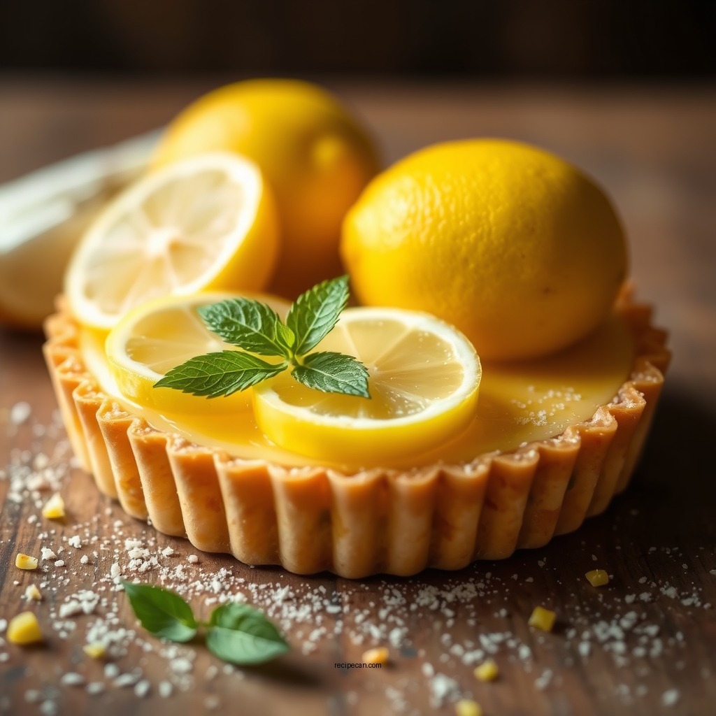 Ingredients Needed - recipe for lemon tart