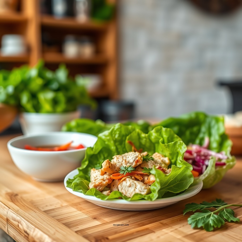 Ingredients for Chicken Lettuce Wraps - recipe for lettuce wraps with chicken
