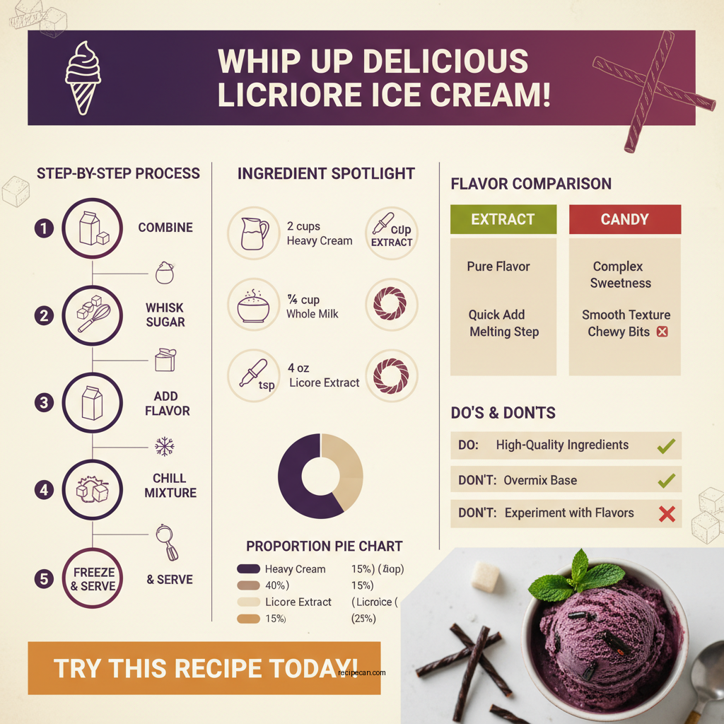 recipe for licorice ice cream - Data Infographic and Statistics