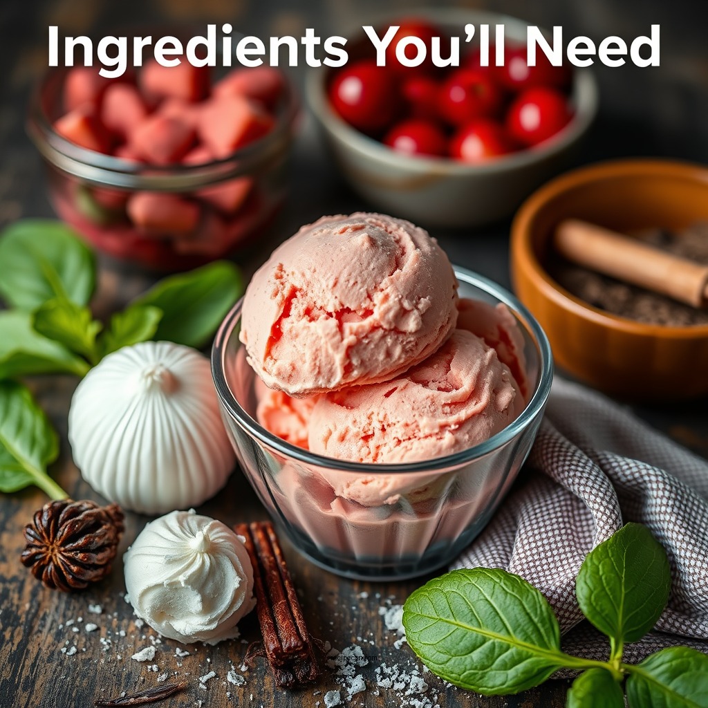 Ingredients You'll Need - recipe for licorice ice cream