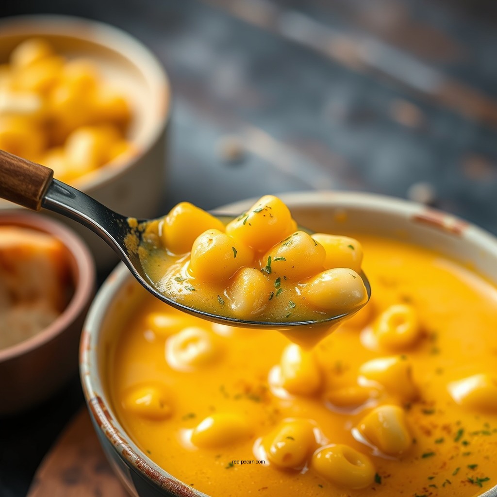 Customizing Your Soup - recipe for mac and cheese soup