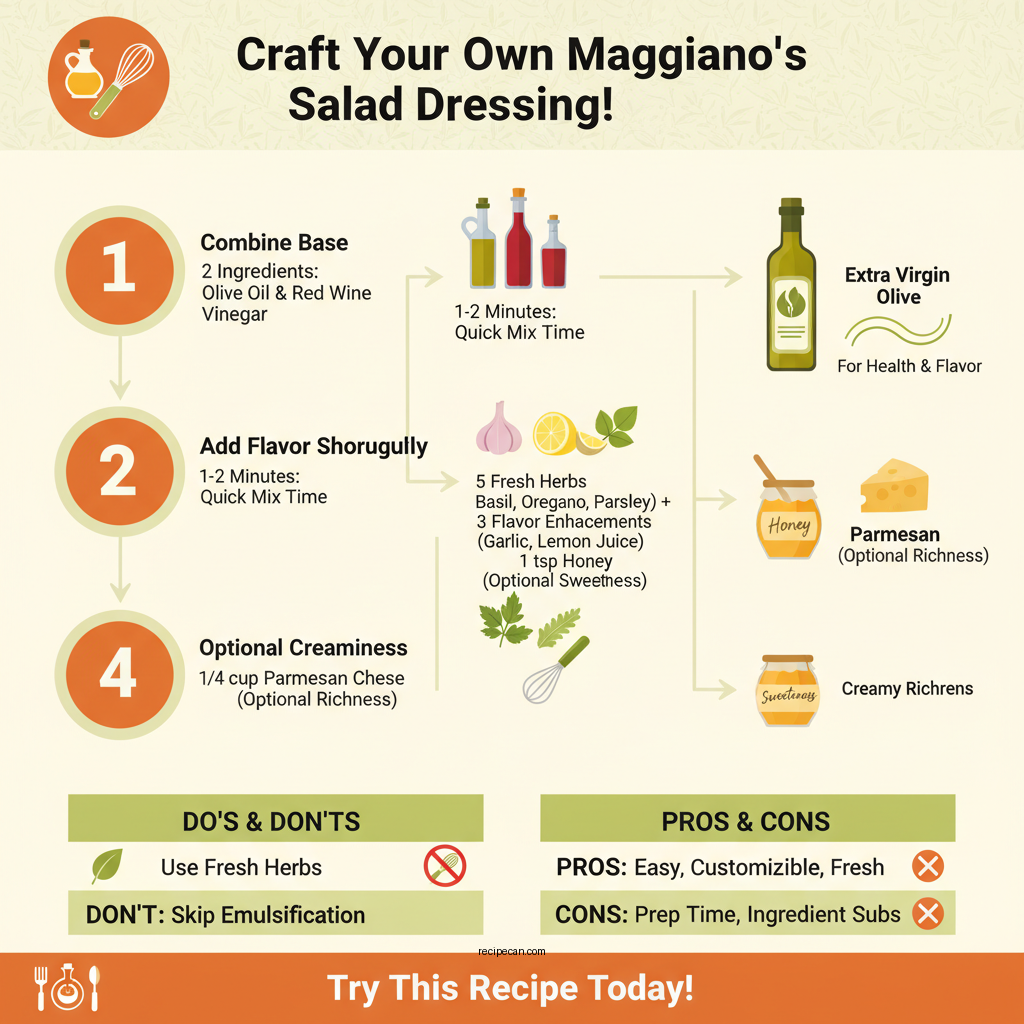 recipe for maggiano's salad dressing - Data Infographic and Statistics
