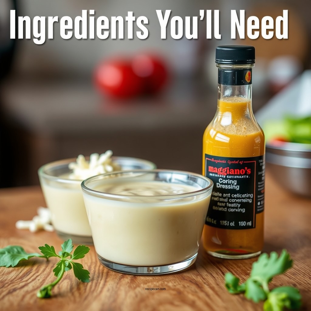 Ingredients You'll Need - recipe for maggiano's salad dressing