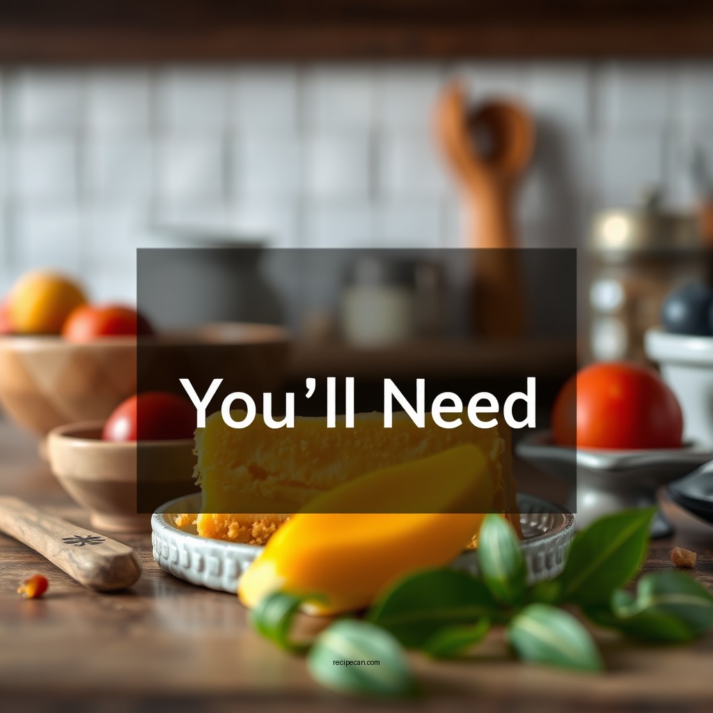 Ingredients You'll Need - recipe for mango mousse cake