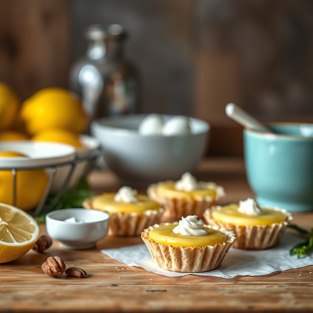 Ingredients You'll Need - recipe for mini lemon tarts
