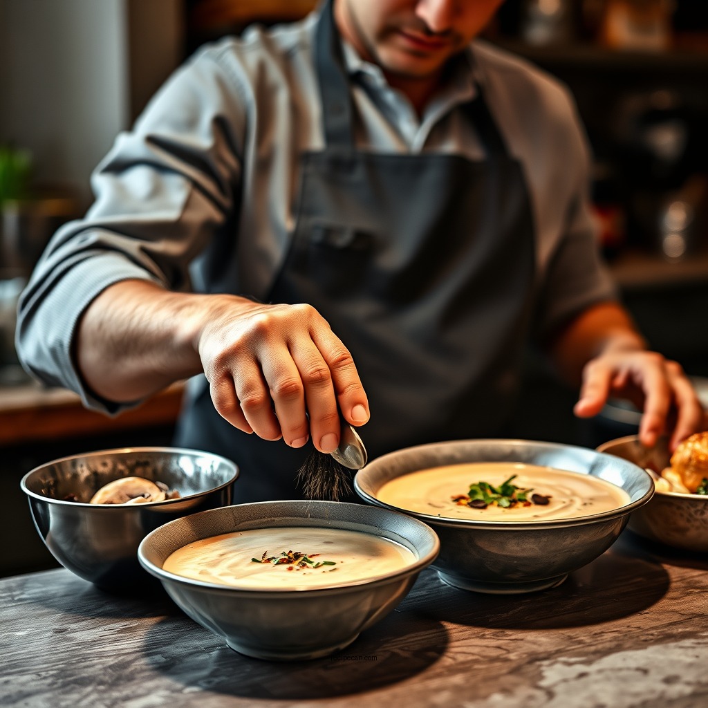 Preparation Steps - recipe for mushroom bisque soup