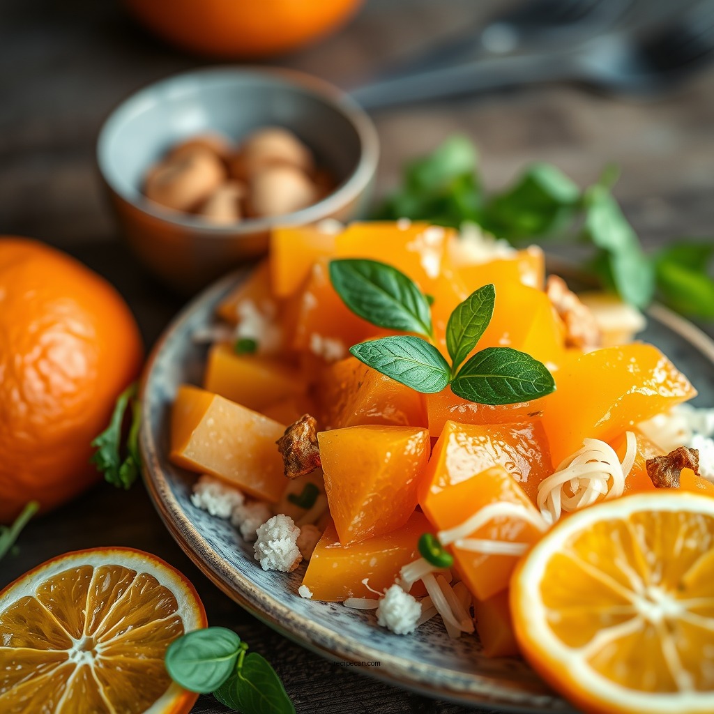 Combining the Ingredients - recipe for orange dreamsicle salad