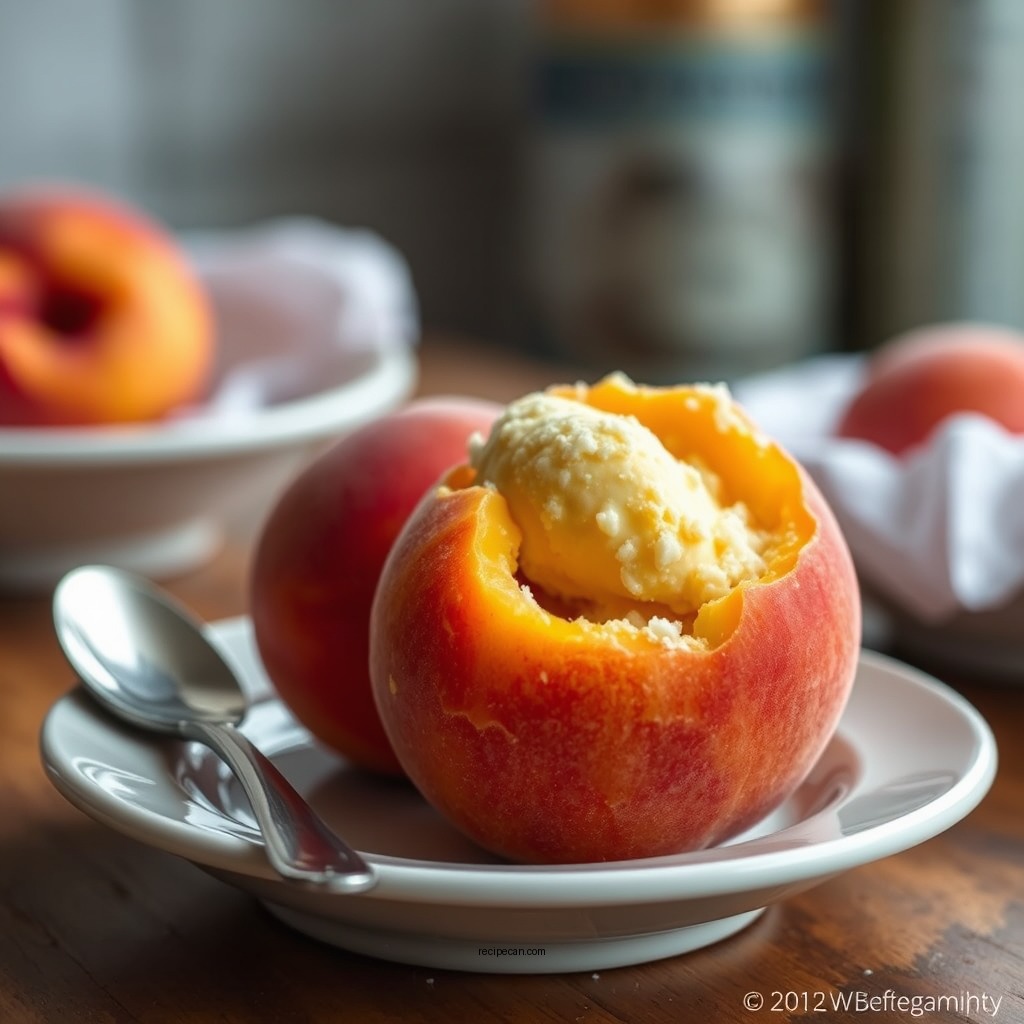 Choosing the Right Peaches - recipe for peach ice cream without eggs