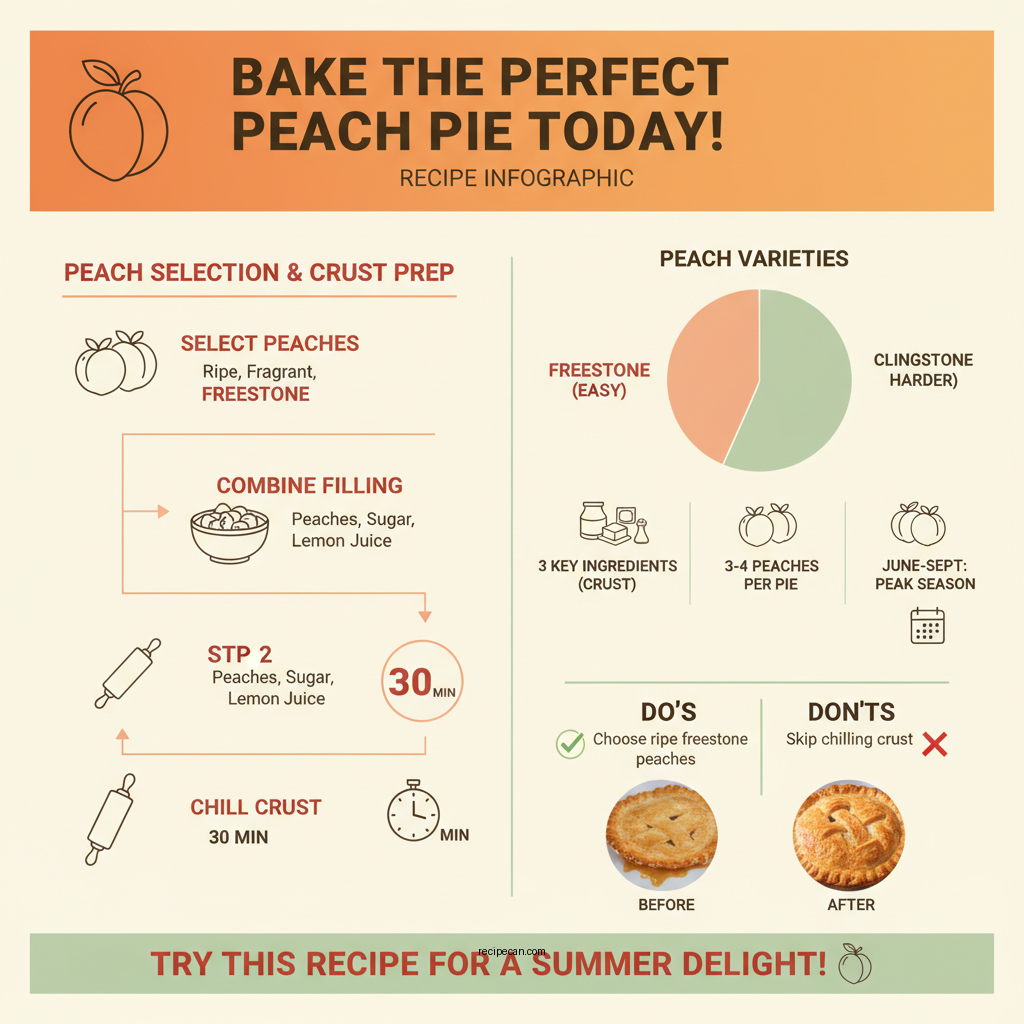recipe for peach pie - Data Infographic and Statistics