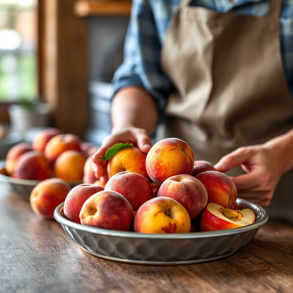 Selecting the Best Peaches - recipe for peach pie