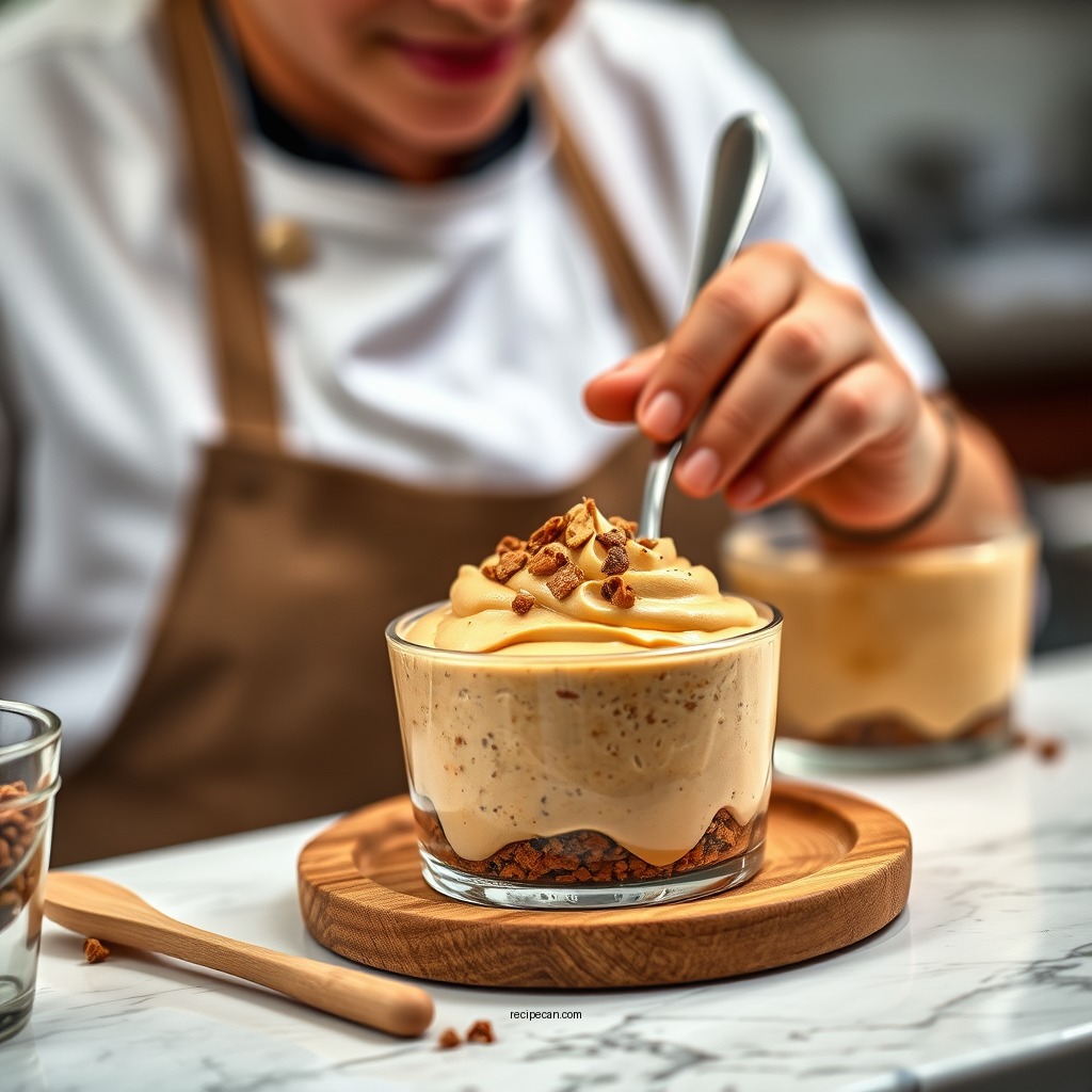 Preparation Steps - recipe for peanut butter mousse