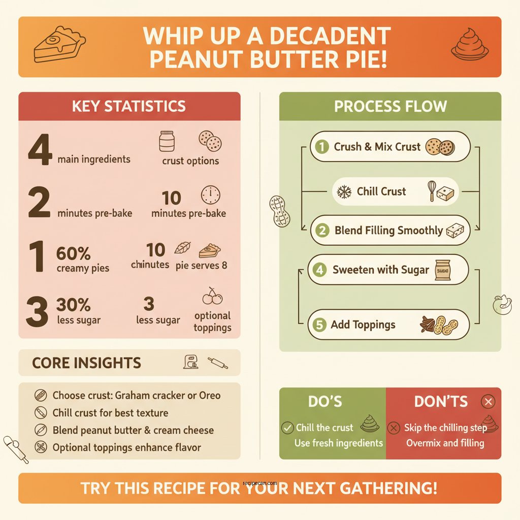 recipe for peanut butter pie - Data Infographic and Statistics
