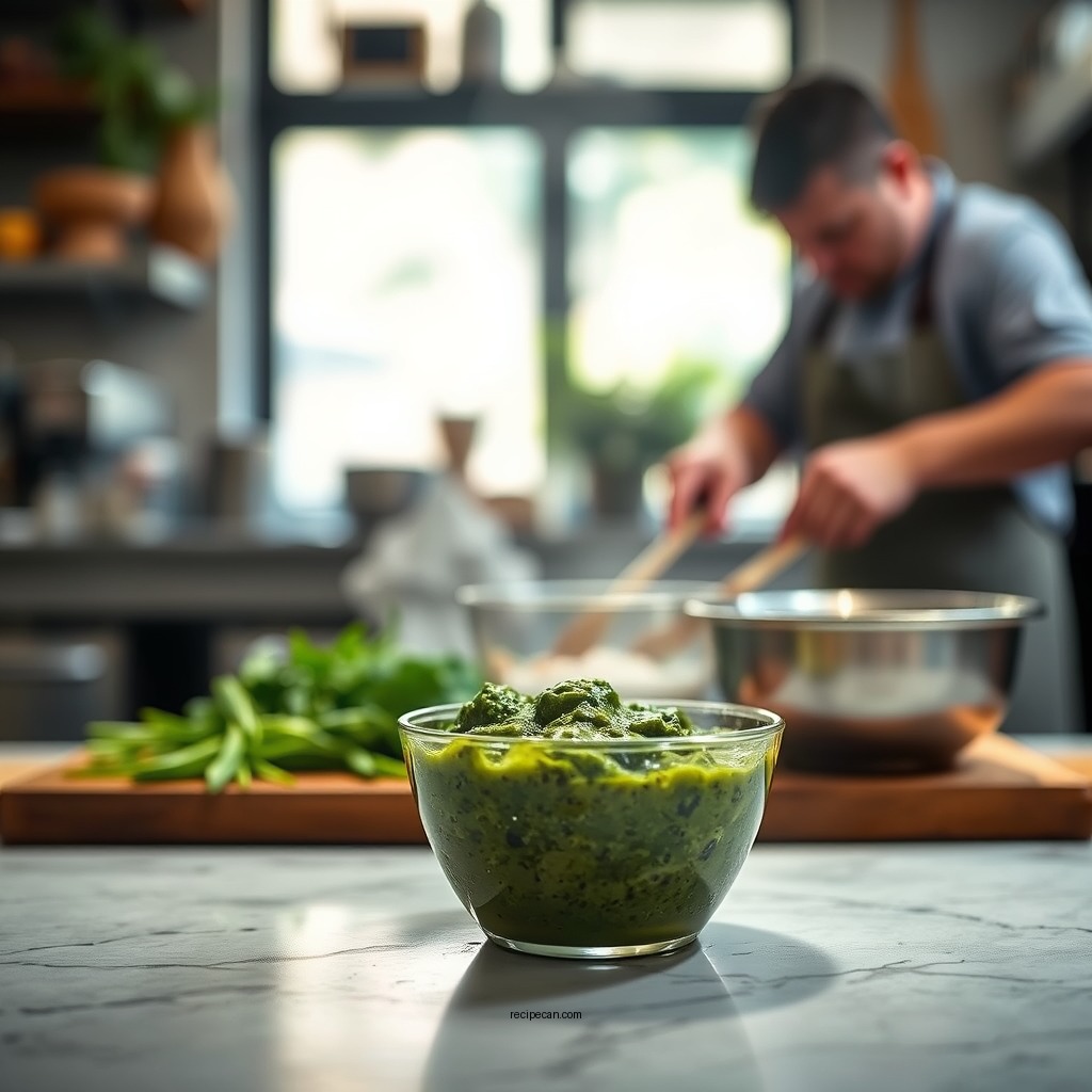 Step-by-Step Instructions - recipe for pesto sauce