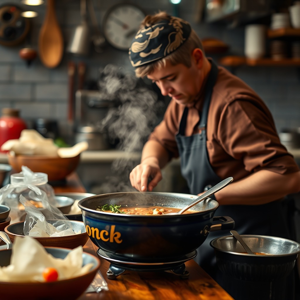 Preparation Steps - recipe for piggy soup