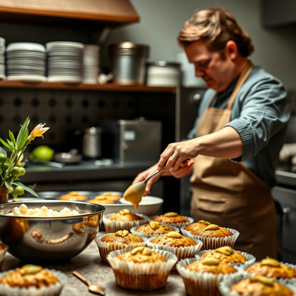 Step-by-Step Instructions - recipe for pistachio pudding muffins