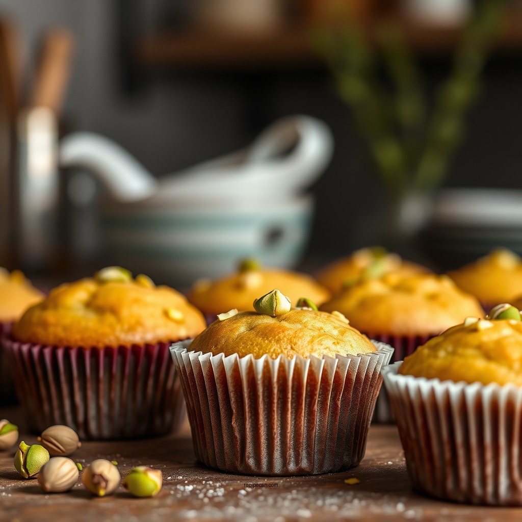 Tips for Perfect Muffins - recipe for pistachio pudding muffins