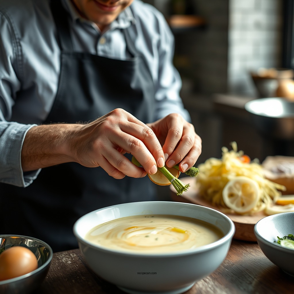 Preparing the Vegetables - recipe for potato leek soup without cream