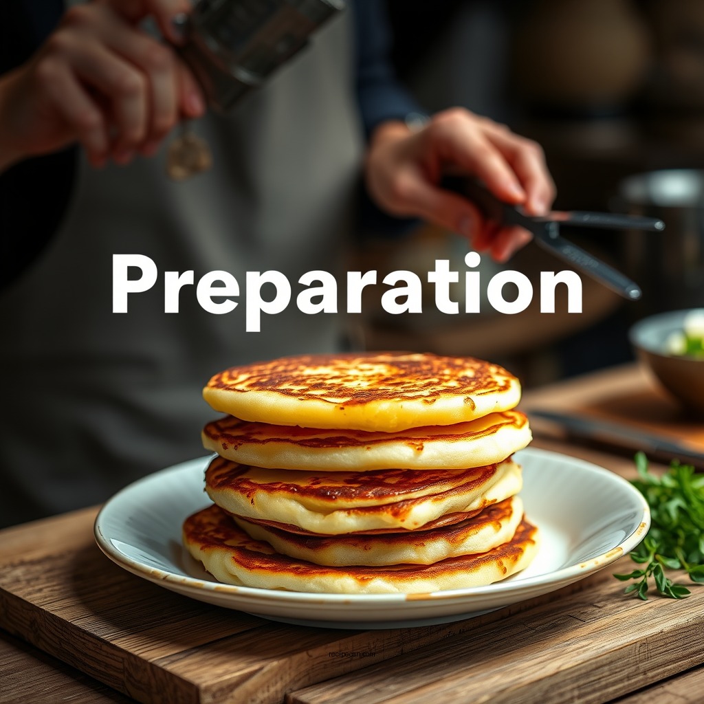 Preparation Steps - recipe for potato pancakes