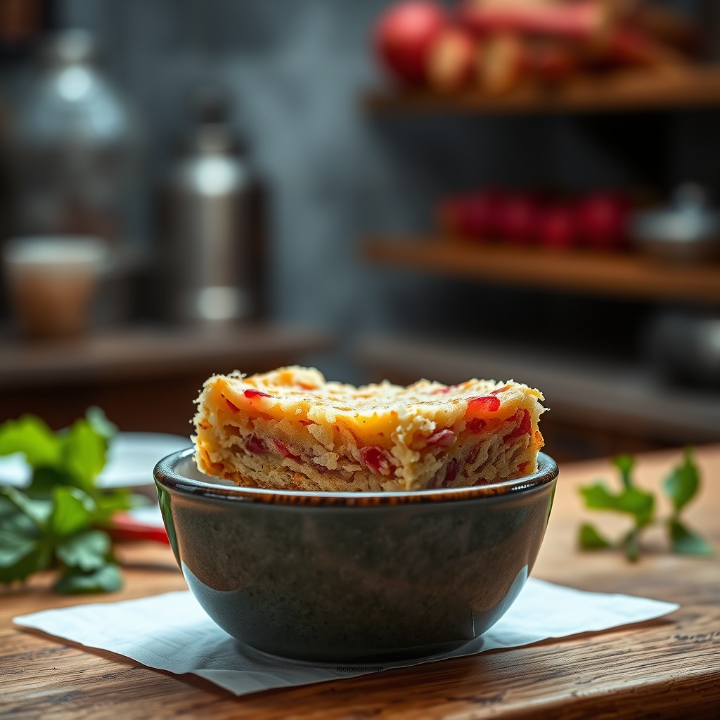 Ingredients Needed - recipe for rhubarb custard bars