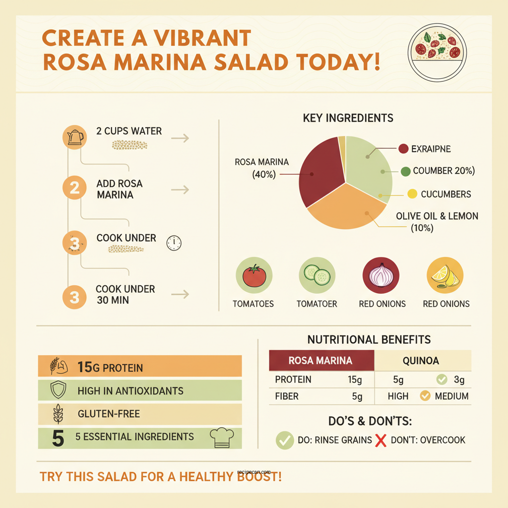 recipe for rosa marina salad - Data Infographic and Statistics