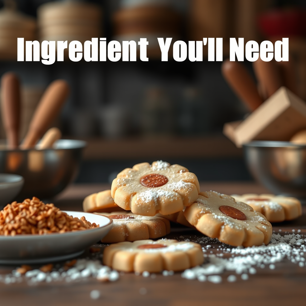 Ingredients You’ll Need - recipe for shortbread cookies