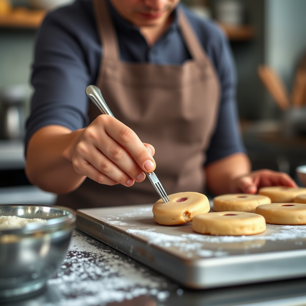 Step-by-Step Preparation - recipe for shortbread cookies