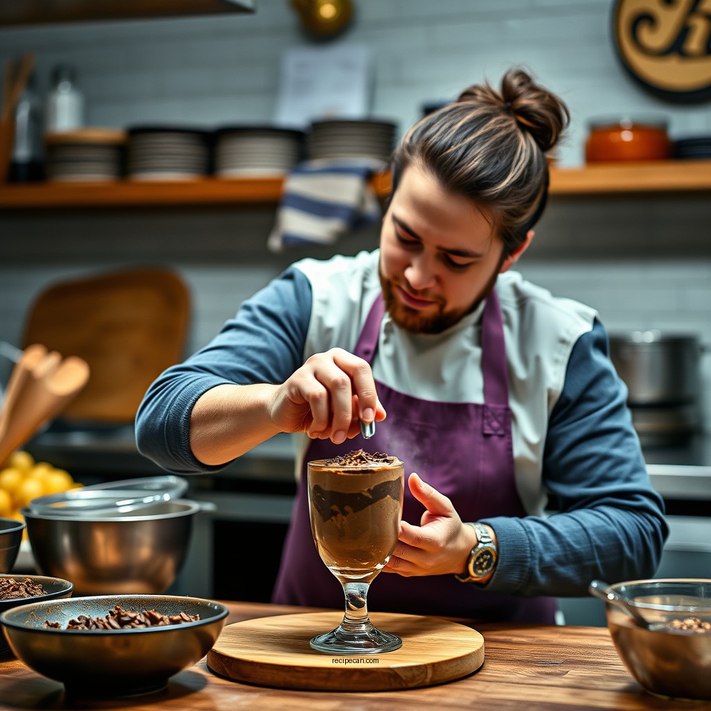 Preparation Steps - recipe for simple chocolate mousse