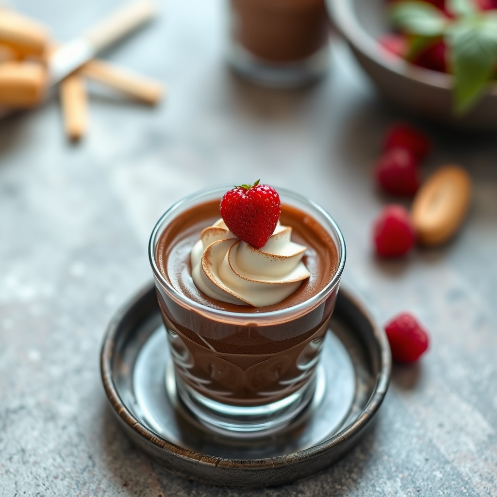 Whipping the Cream - recipe for simple chocolate mousse