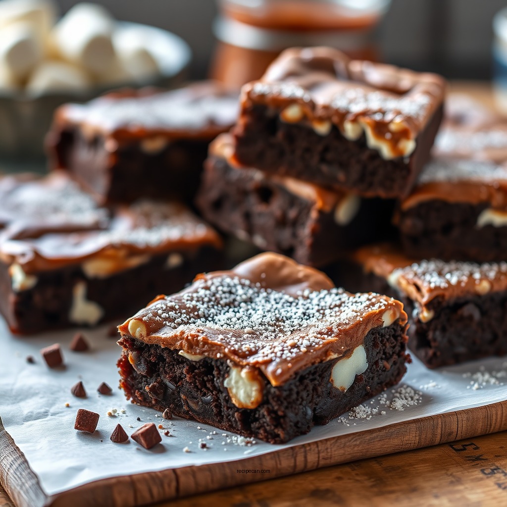 Ingredients You'll Need - recipe for s'mores brownies