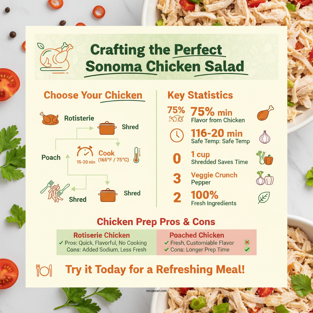 recipe for sonoma chicken salad - Data Infographic and Statistics