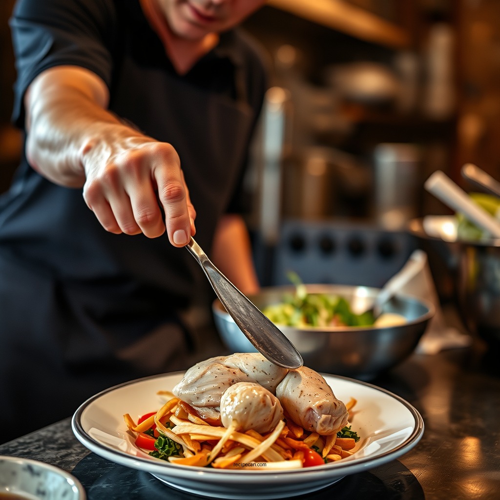 Preparing the Chicken - recipe for sonoma chicken salad