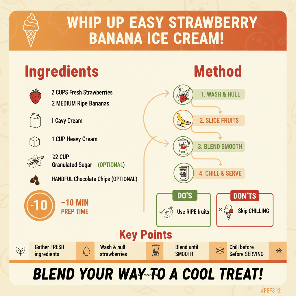 recipe for strawberry banana ice cream - Data Infographic and Statistics
