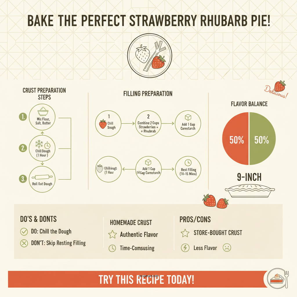 recipe for strawberry rhubarb pie - Data Infographic and Statistics
