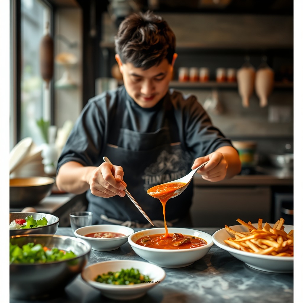 Step-by-Step Preparation - recipe for sweet and sour sauce