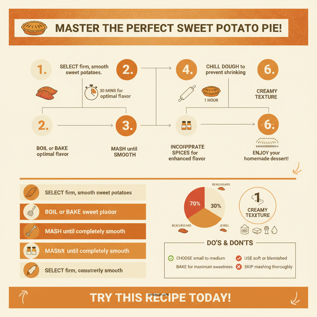 recipe for sweet potato pie - Data Infographic and Statistics