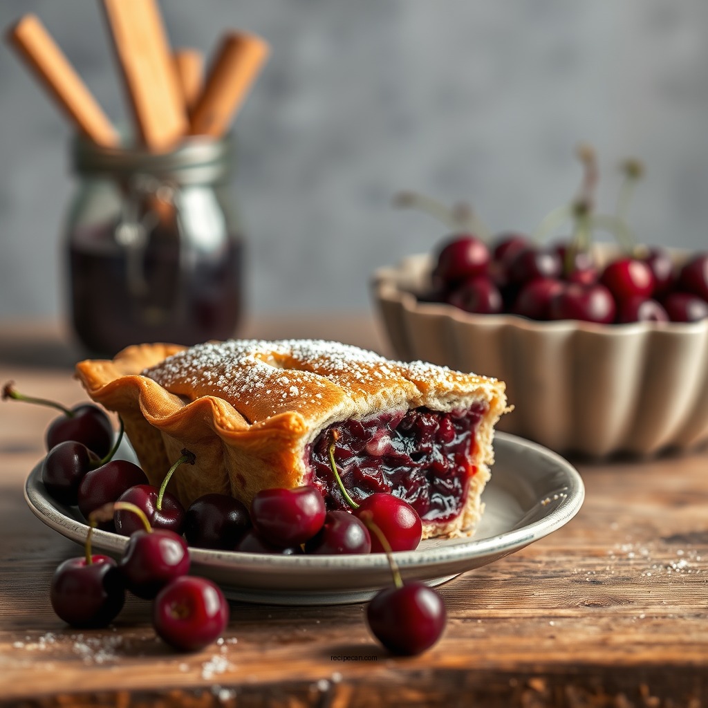 Sweet Tart Cherry Pie - recipe for tart cherries